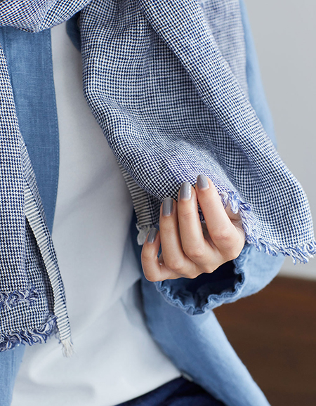 fog linen work フォグリネンワーク リネン ストール - メルカリ