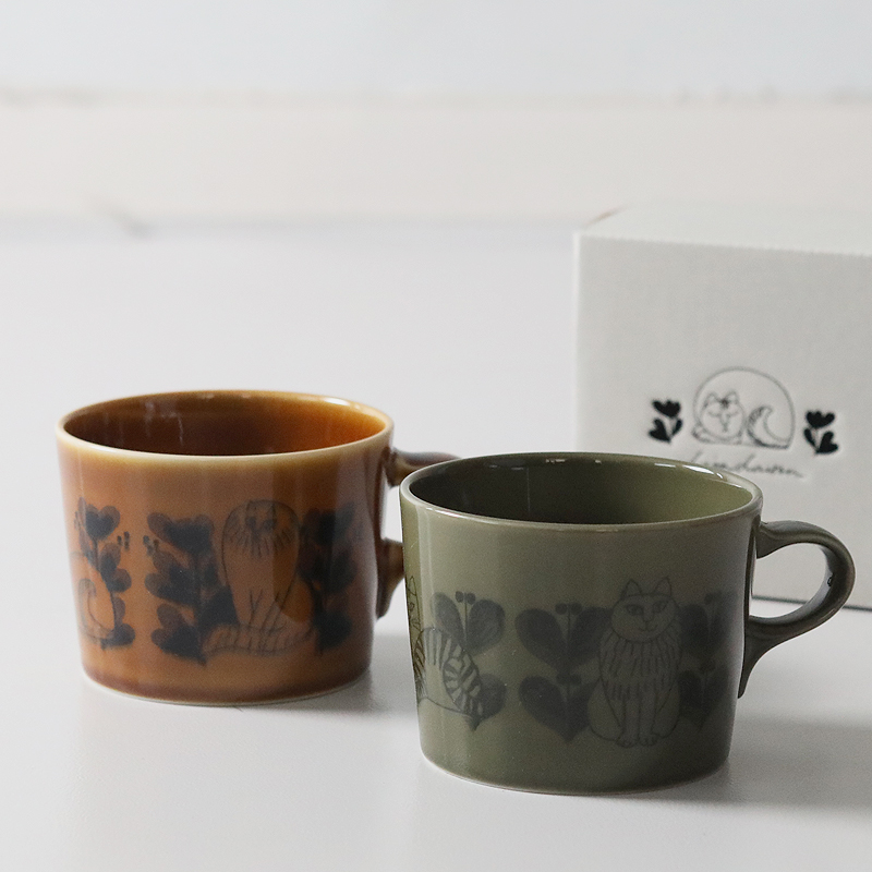 Lisa Larson（リサラーソン） マグカップ スケッチねこたち コーヒー