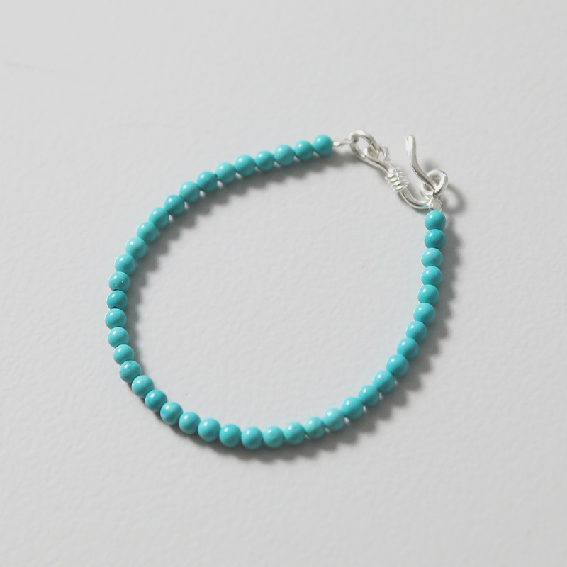 noy. ノイ ブレスレット 18.5cm ターコイズ ビーズ アクセサリー
