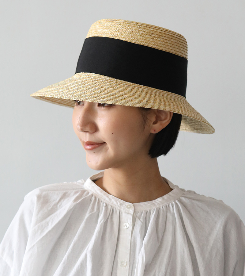 Odds オッズ 幅広リボン 麦わら帽子 THICK RB MUGI HAT