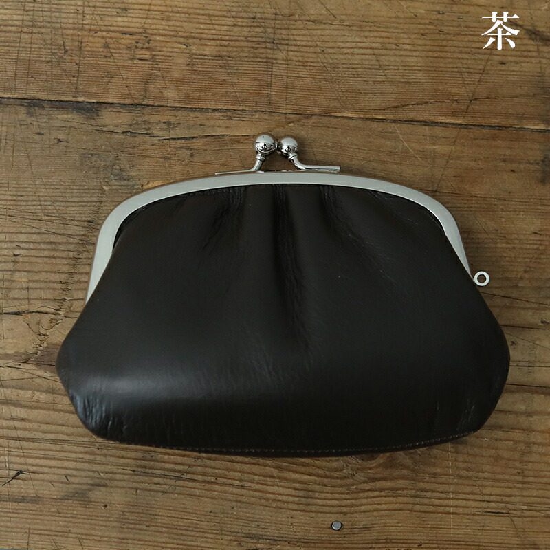 松野屋 牛革 親子がま口 がま口 本革 レザー 財布 レディース 金運