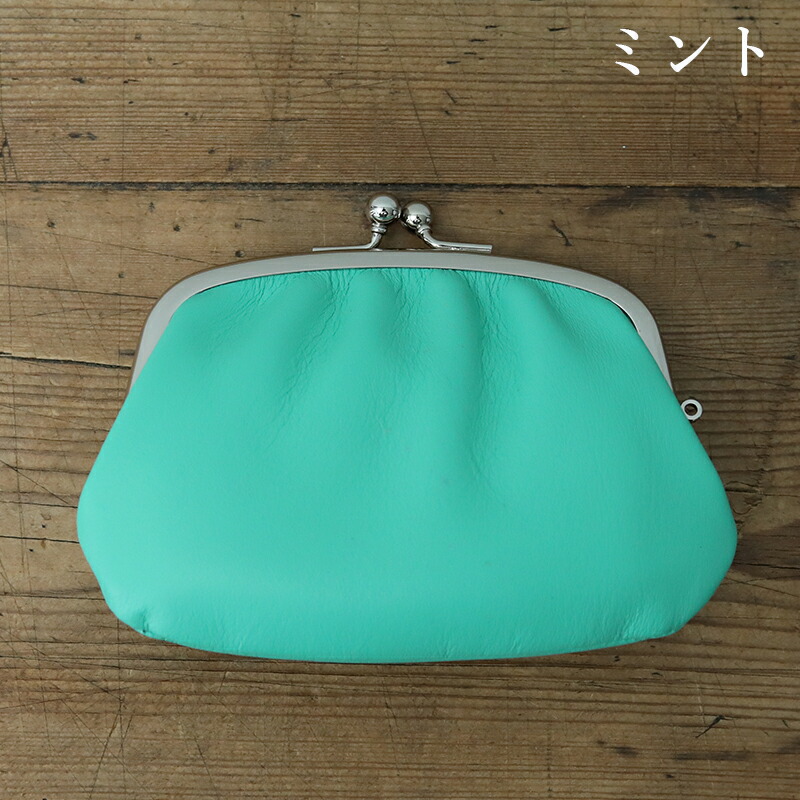 松野屋 牛革 親子がま口 がま口 本革 レザー 財布 レディース 金運