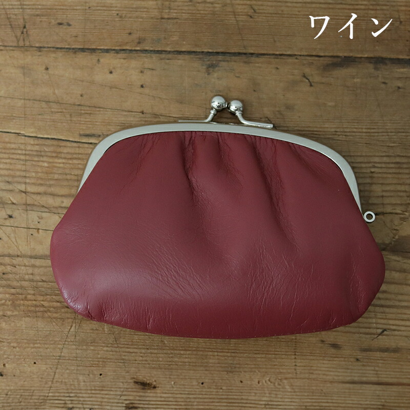 松野屋 牛革 親子がま口 がま口 本革 レザー 財布 レディース 金運