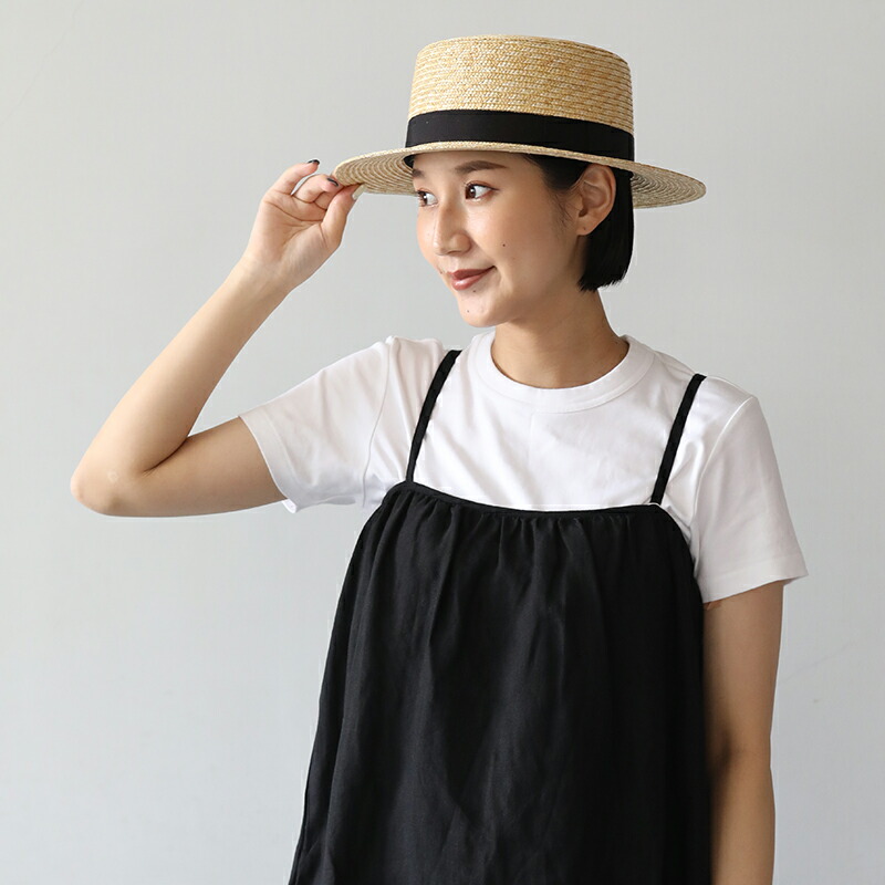 田中帽子店 カンカン帽 マランフェム Marin/f 麦わら帽子