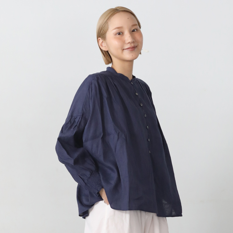 UNIVERSAL TISSU◆長袖ブラウス/--/レーヨン/GRY/UT241BL016 UNIVERSAL TISSU(ユニバーサルティシュ) / 長袖ブラウス