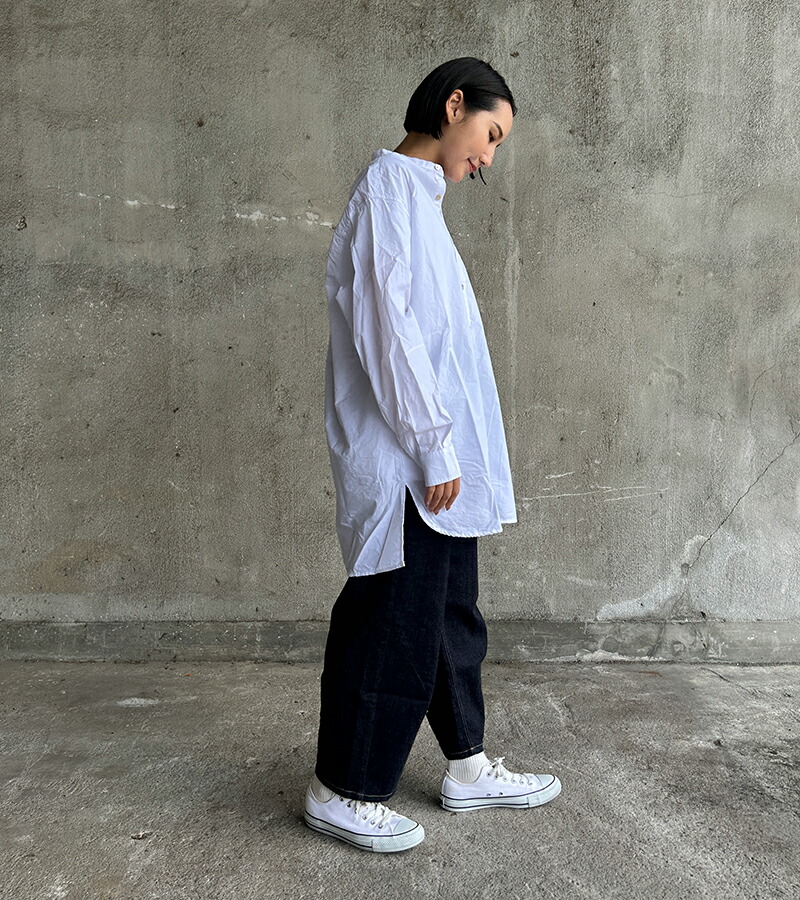 vent blanc（ヴァンブラン） ストレッチデニムワイドコクーンパンツ