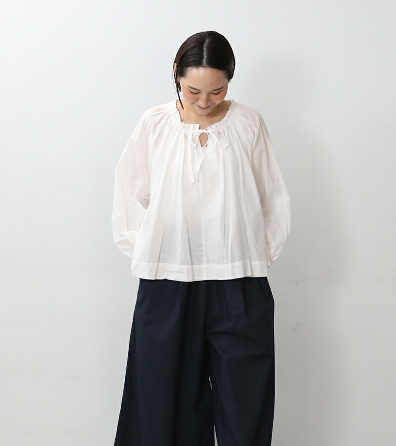 vent blanc VENT BLANC ヴァンブラン 60ローンコットンブラウス