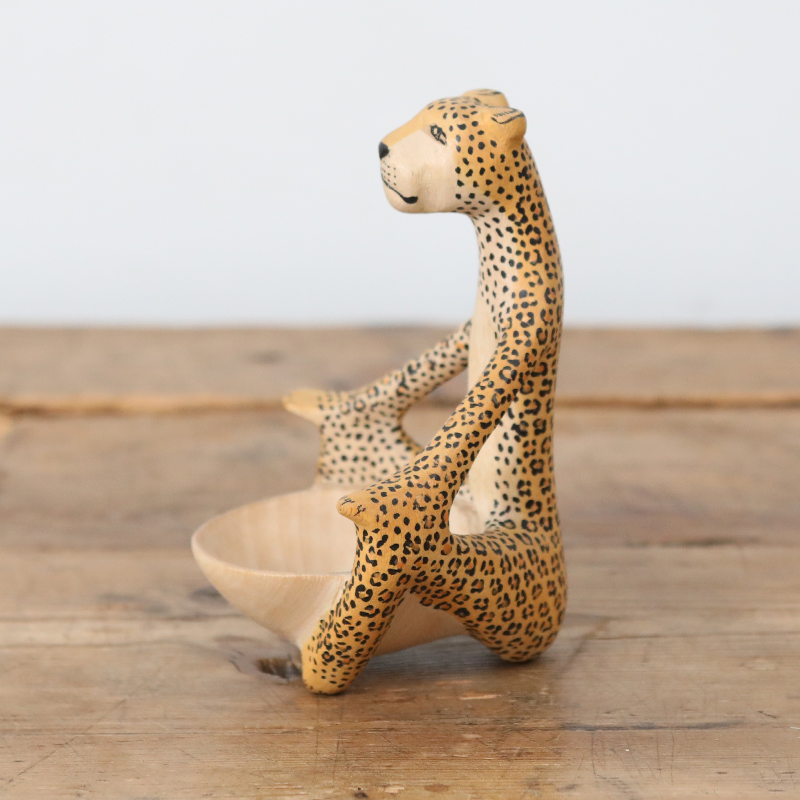 メル動物ボウル ヨガヒョウ 小物入れ アクセサリー入れ 鍵入れ 小物