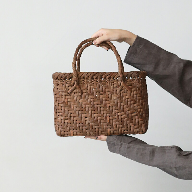 山葡萄かごバッグ 細網代 (中) YB-123 長野県 純国産 作家 筒井幸彦