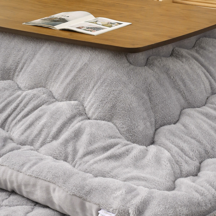 こたつ布団 長方形 とろける肌触り ふわふわ長毛フランネル 厚手 大型