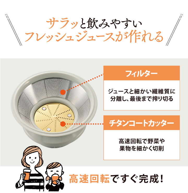 象印 ジューサー BM-JK05 WA ホワイト 450ml : くらし屋 Yahoo