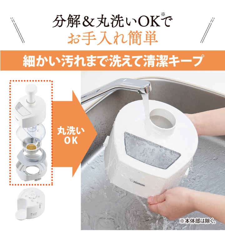 象印 ジューサー BM-JK05 WA ホワイ...の詳細画像3