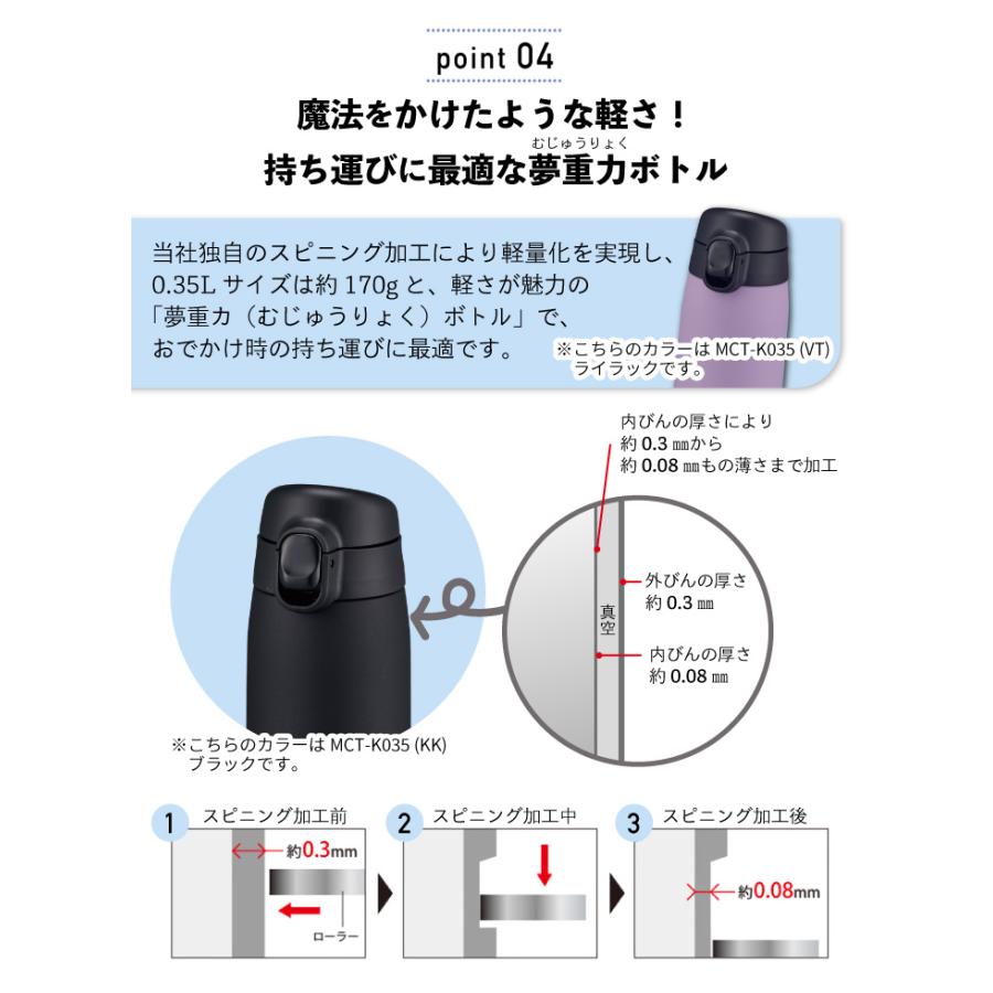 タイガー 抗菌ボトル MCT-K060 WT スノードロップ 600ml 水筒｜kurashiya｜07