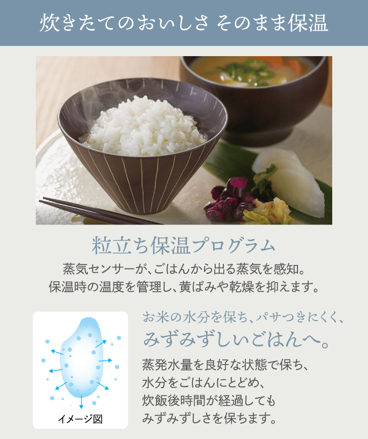 タイガー IHジャー炊飯器 5.5合炊き 炊きたて JPW-X100 HD ダークグレー 日本製 同梱不可 | 炊きたて | 04