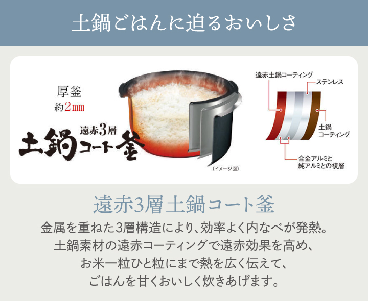 タイガー IHジャー炊飯器 5.5合炊き 炊きたて JPW-X100 HD ダークグレー 日本製 同梱不可 | 炊きたて | 01