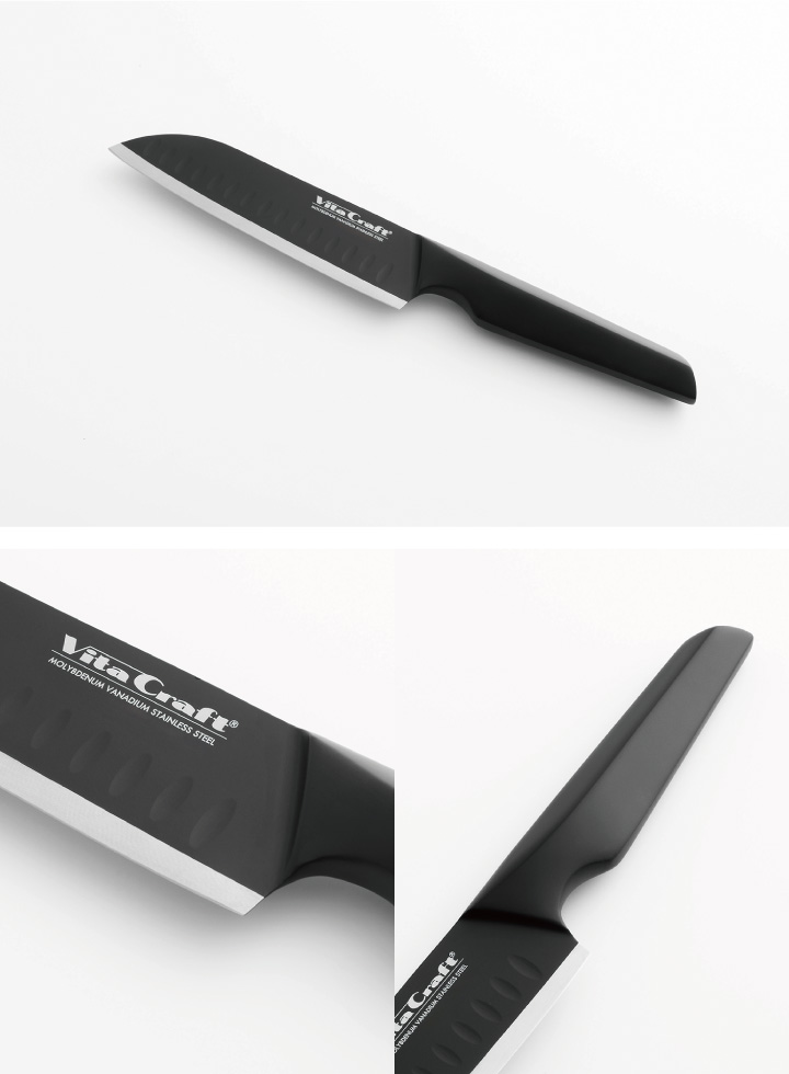 ソリッドナイフ ブラック THE SANTOKU 三徳ナイフ 4013-027 ビタクラフト 包丁 | Vita Craft | 10