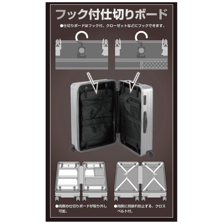 キャプテンスタッグ スーツケース TSAロックWFタイプ Sサイズ UV-0093 ブラック 同梱不可｜kurashiya｜06