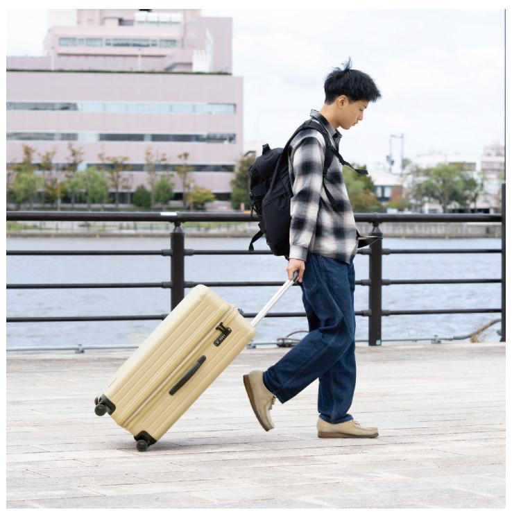 キャプテンスタッグ スーツケース TSAロックWFタイプ Lサイズ UV-0088 カーキ 同梱不可｜kurashiya｜07