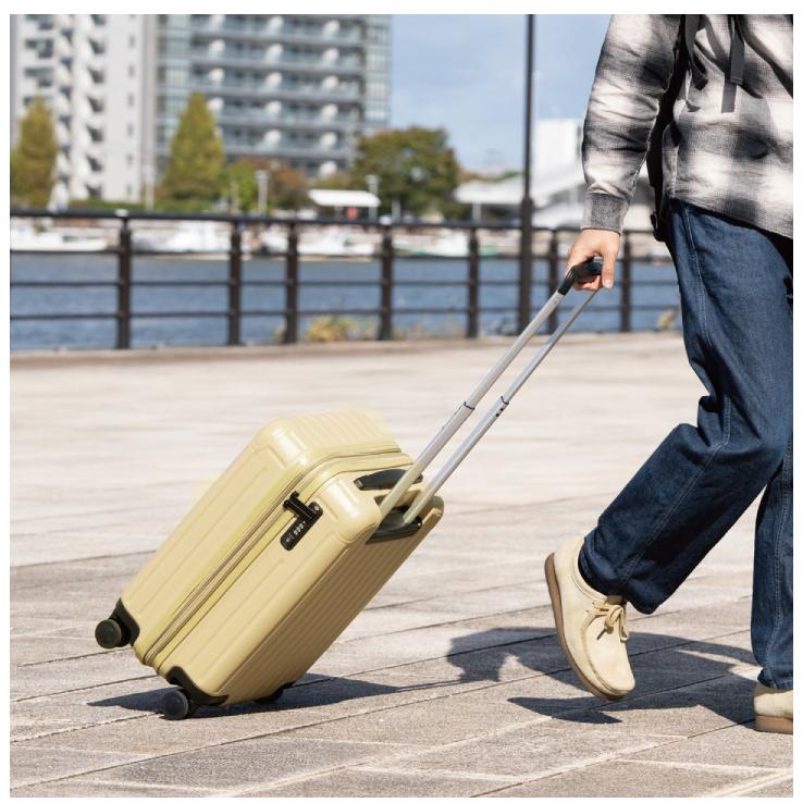 キャプテンスタッグ スーツケース TSAロックWFタイプ Sサイズ UV-0090 カーキ 同梱不可｜kurashiya｜07