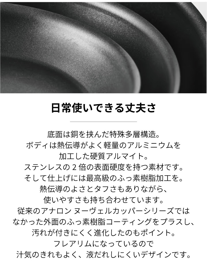 マイヤー アナロン ルクス 片手鍋 16cm AC3-S16の画像