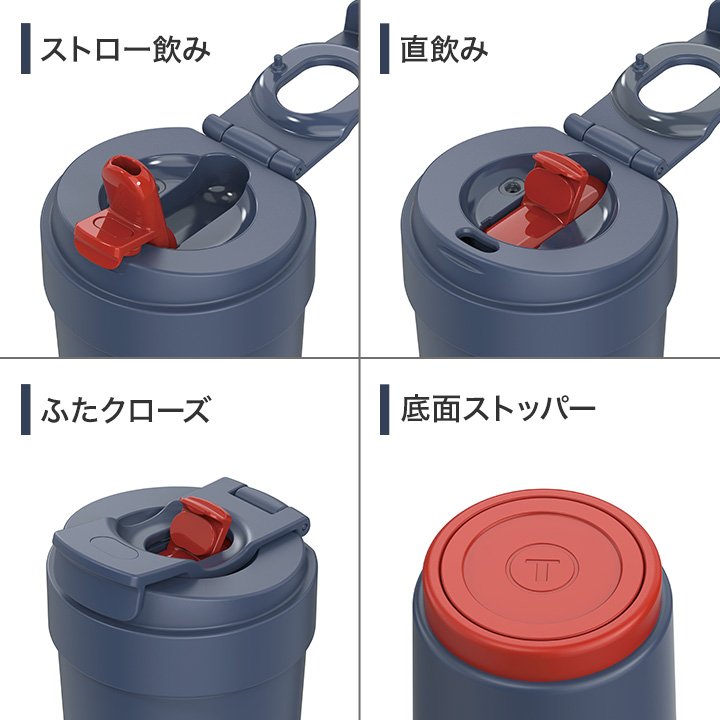 T-fal（ティファール） カフェ トゥ ゴー マグ ブルー N27102 450ml