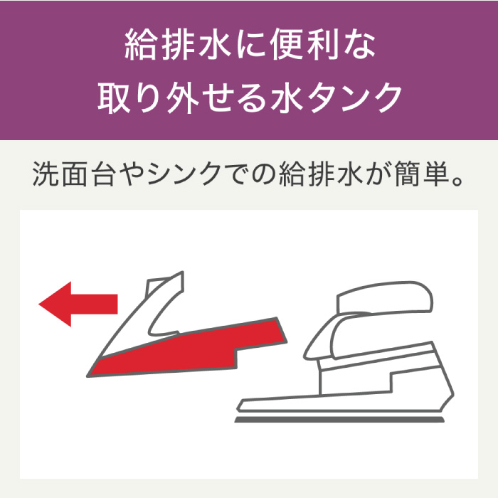 母の日特典 ハンカチプレゼント!T-fal ティファール フリームーブミニ FV6430JO コードレス スチーム アイロン 送料無料｜kurashiya｜13