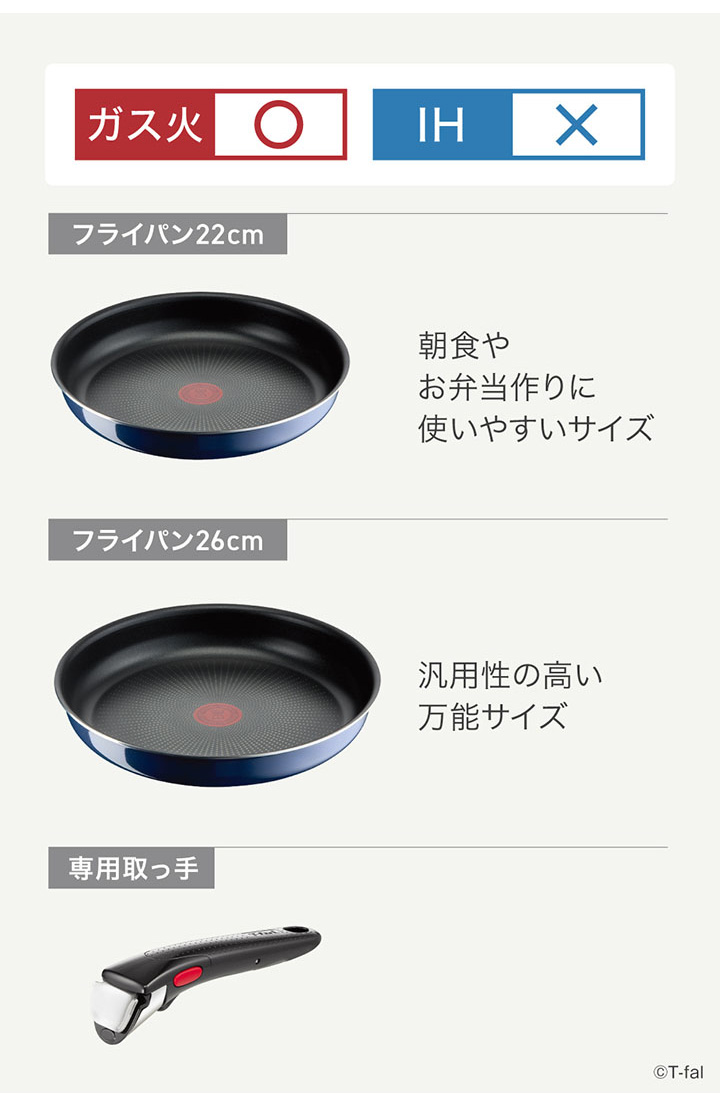 インジニオ・ネオ ティファール フライパン セット ロイヤル