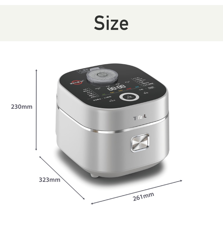 T-fal（ティファール） ザ・ライス 遠赤外線3DIH炊飯器 5.5合 シルバー