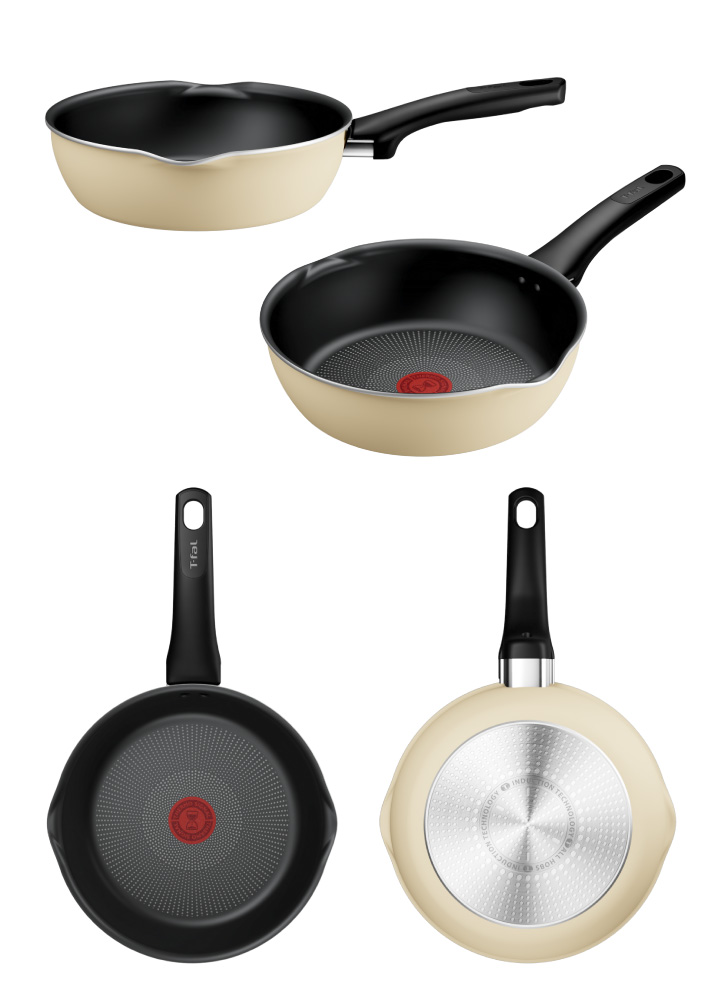 T-fal（ティファール） 爆買 IHチタン・エクセレンス バニラベージュ