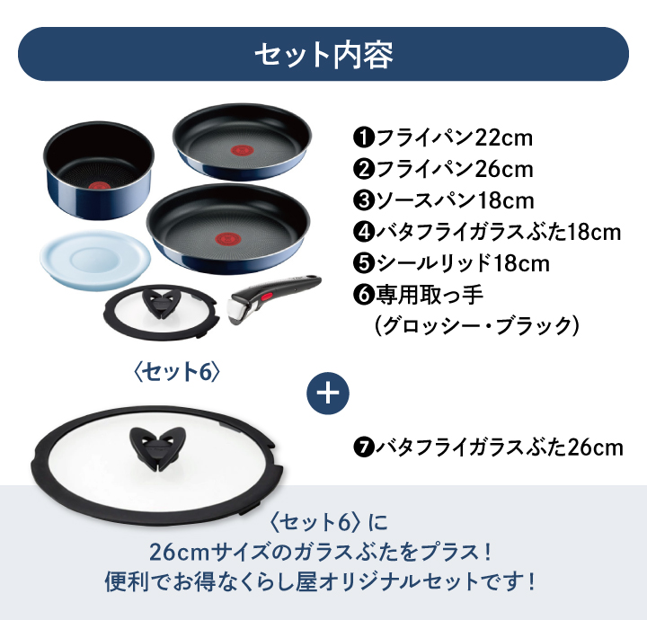 インジニオ・ネオ くらし屋オリジナル7点セット ティファール インジニオ・ネオ くらし屋オリジナル7点セット ティファール