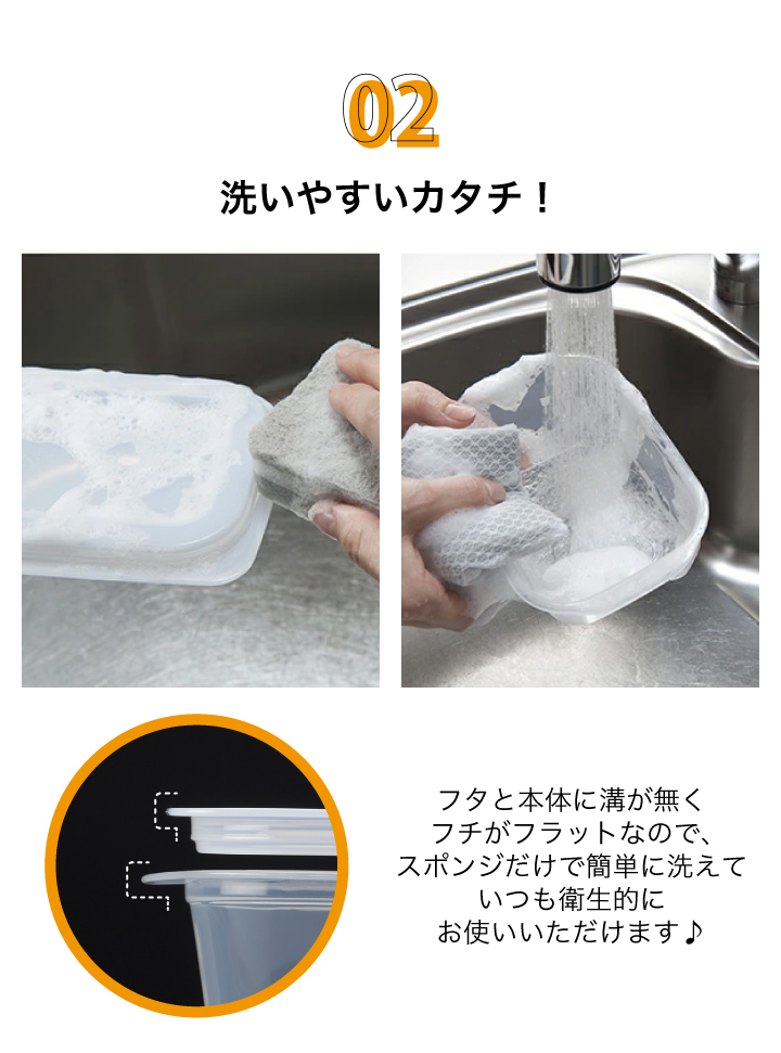 イノマタ化学 楽ちんパック 角型9個セット クリアーホワイト