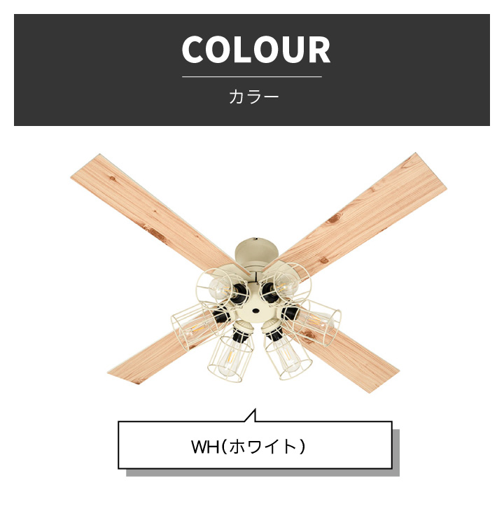 JAVALO ELF シーリングファン モダンコレクション フィラメントLED 6灯