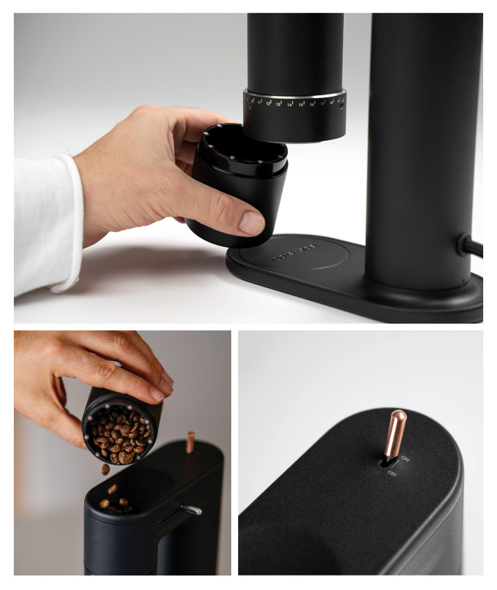 2in1電動コーヒーグラインダー ARCO ブラック GS-4146 GOAT STORY 【B