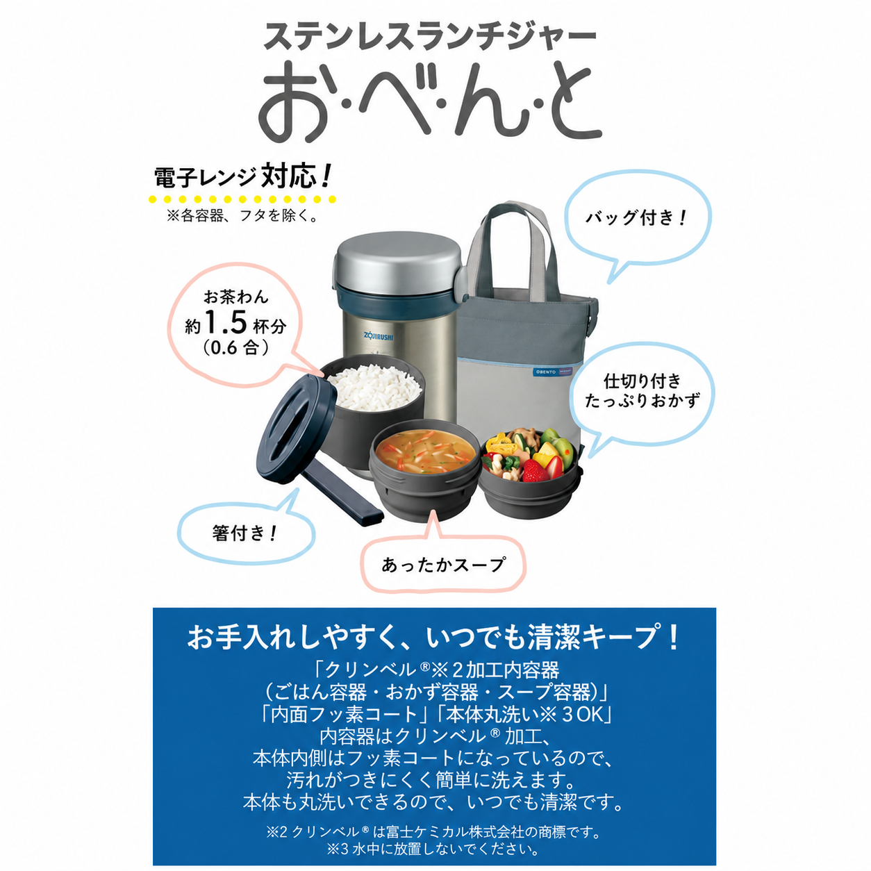 象印 ステンレス ランチジャー SL-NC09...の詳細画像1