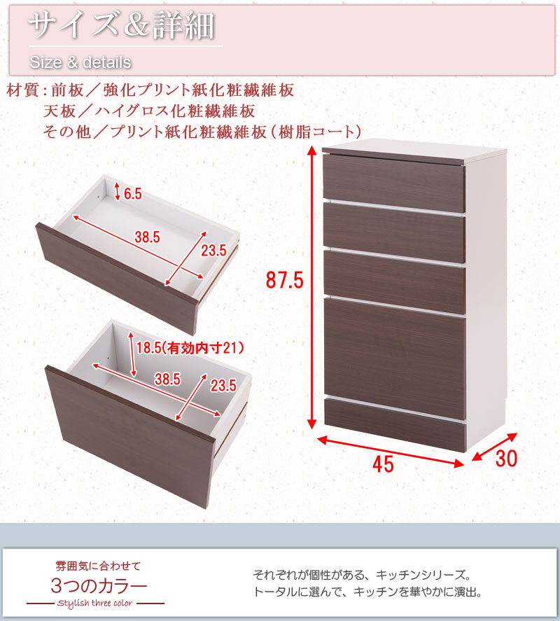 キッチンカウンター下収納 サイドボード キッチンボード カップ