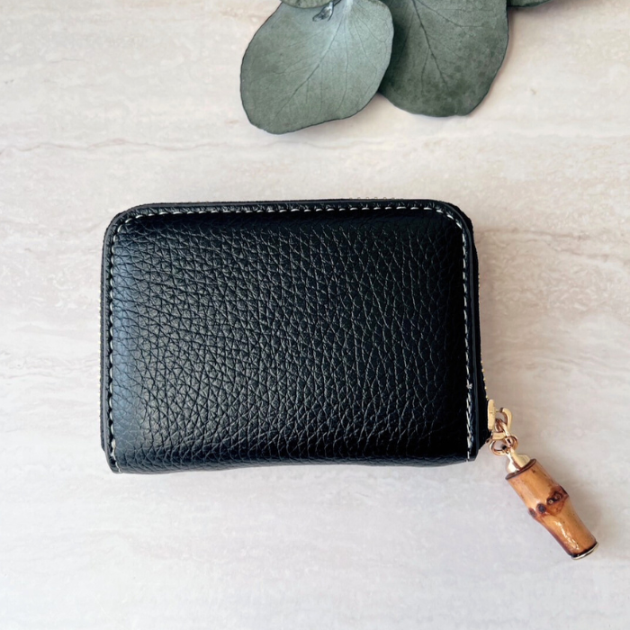 ミニ財布 カードケース  小さい バンブー ファスナー財布 IDカードケース ファッション小物 じゃ...