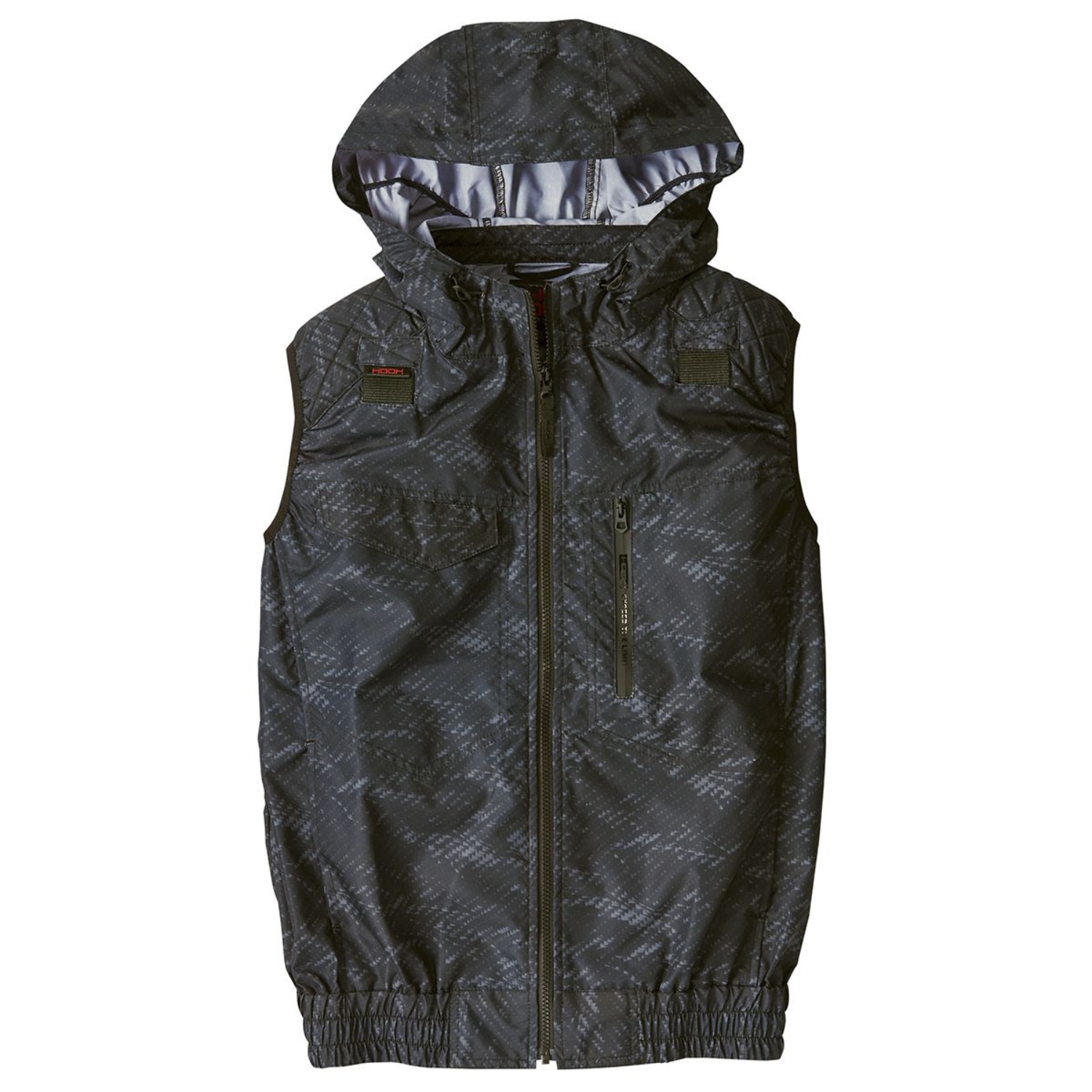 【新品】村上被服 HOOH 綿製 フルハーネス対応ベスト V82999 チャコール サイズ：M 服単品 〔バッテリー・ファン・ケーブル別売〕 V82999フルハーネス対応ベスト 空調機能を取り入れたファン付き