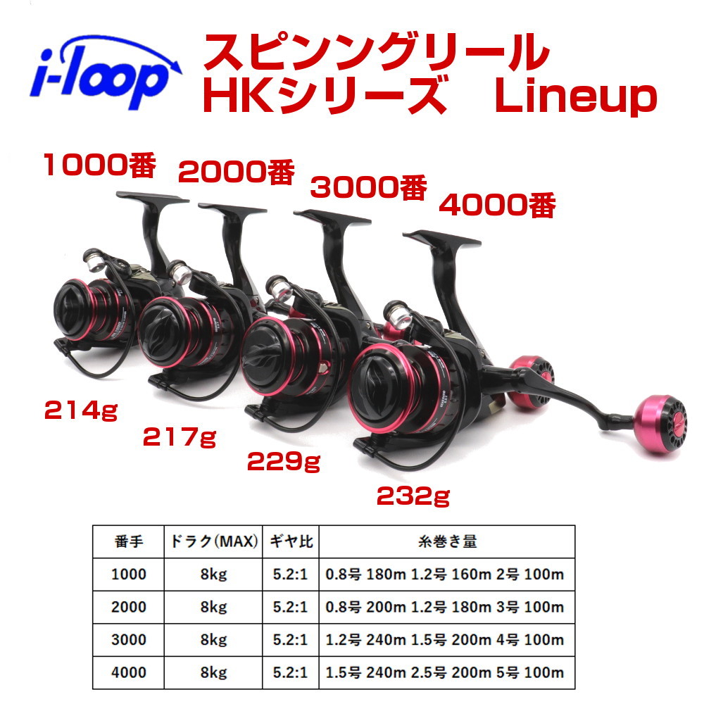 I Loop スピニングリール 6000番 軽量 高強度ボディリール Hkシリーズ 1000 00 3000 4000 5000 6000 7000 ちょい投げ 投げ釣り Sr Hk6000 アウトドア バッグ専門 くらスペ 通販 Yahoo ショッピング 일본구매대행 직구 비드통