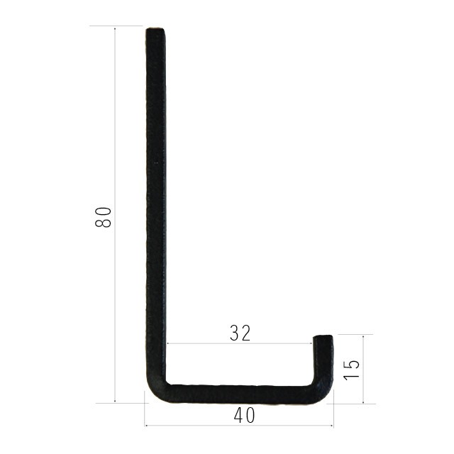 CURRO アイアンフック L字 フック金具 アンティーク 壁掛け