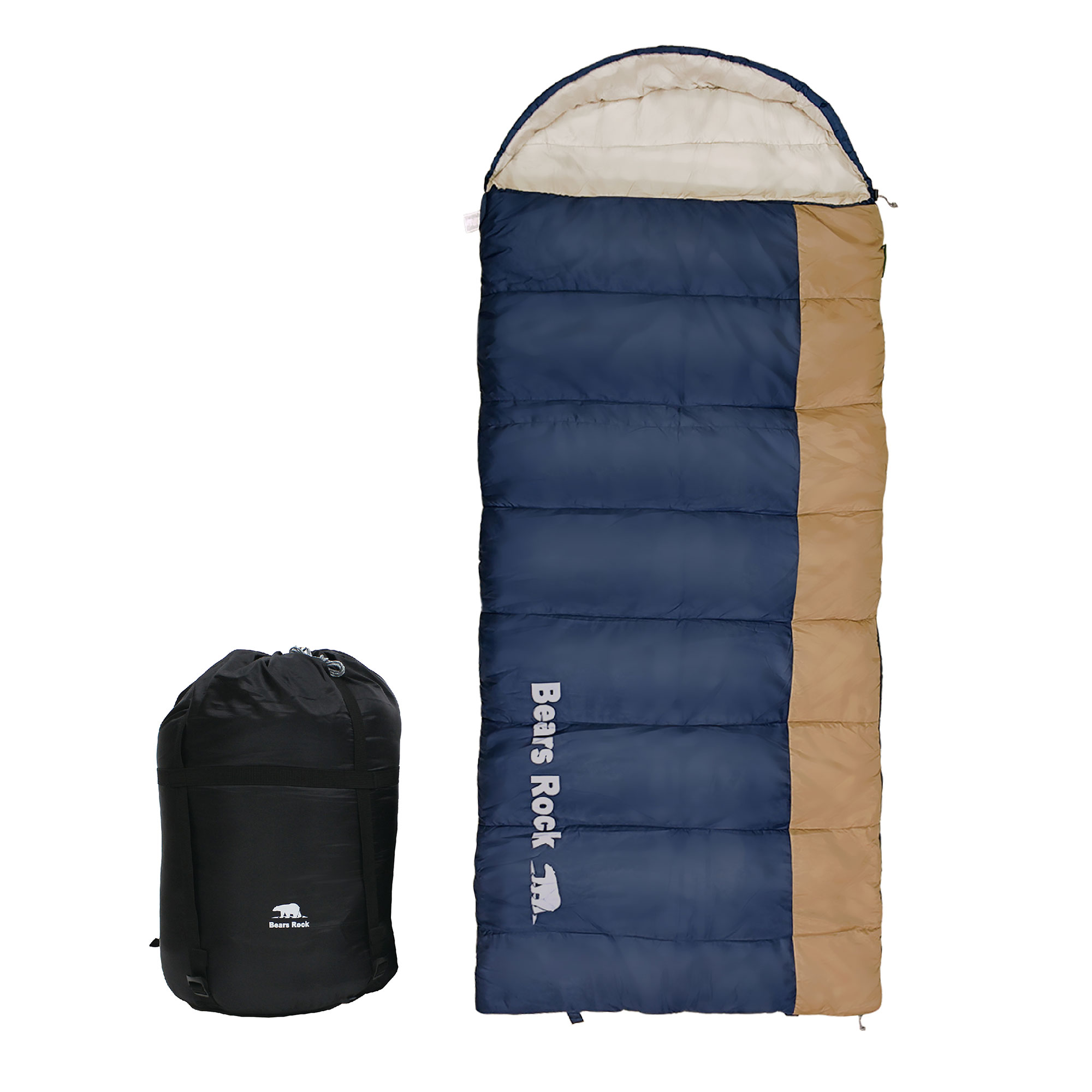 寝袋 冬用 封筒型 車中泊 -15度 キングサイズ ワイド 大きい ぽかぽか暖かい 洗える 丸洗い 洗濯 シュラフ ふわ暖 キャンプ 自宅 防災 冬 ベアーズロック -15℃ | Bears Rock | 03