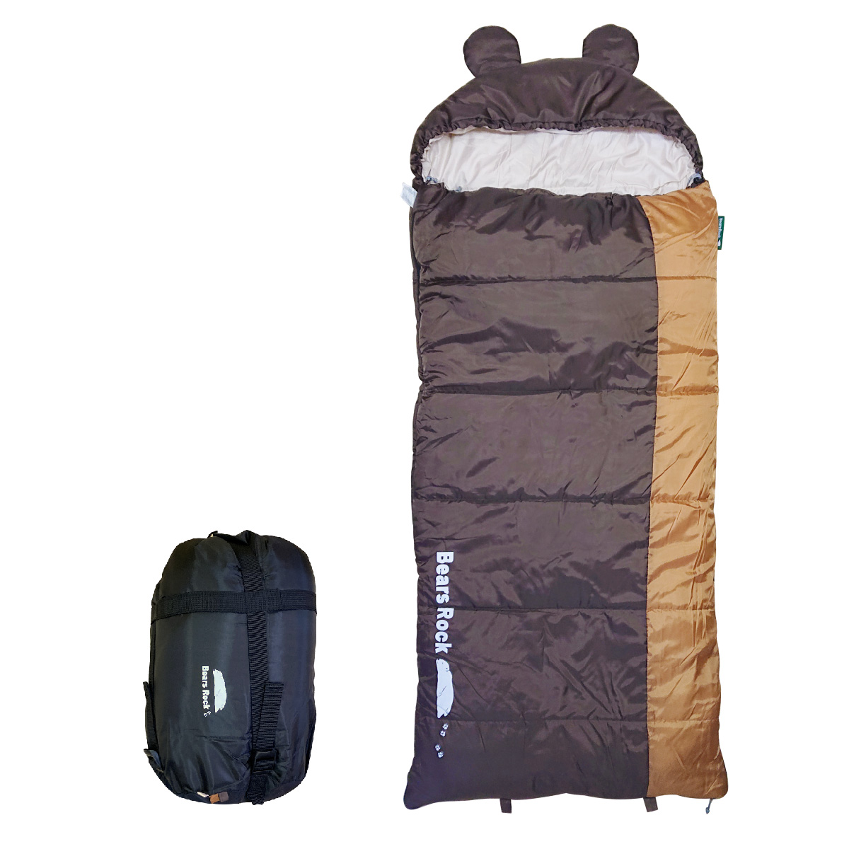 寝袋 封筒型 子ぐま -6度 ふんわり暖かい 洗える シュラフ キャンプ 車 