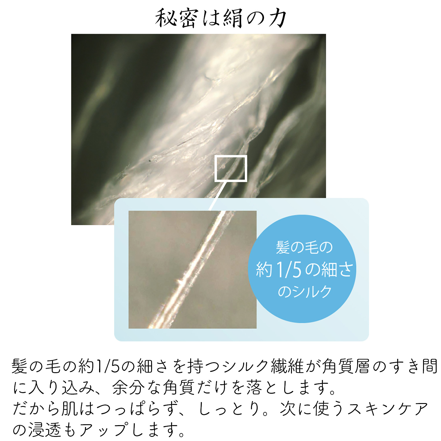 京都シルク 京都しるく 絹羽二重 珠の肌パフ 白 ‐ 洗顔 パフ 毛穴 角質