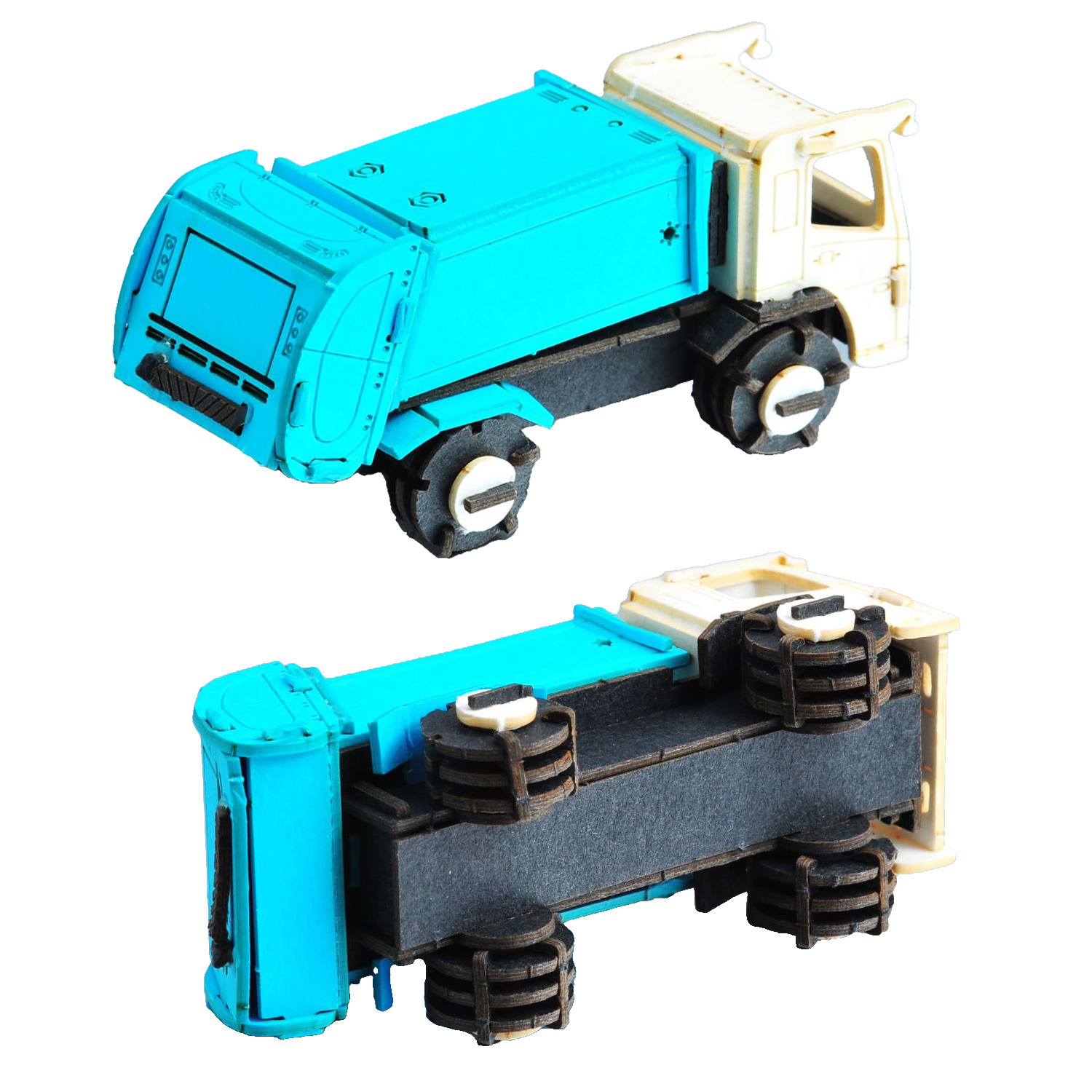 AOZORA ペーパークラフト カーズクラフト ミニ ごみ収集車 運搬