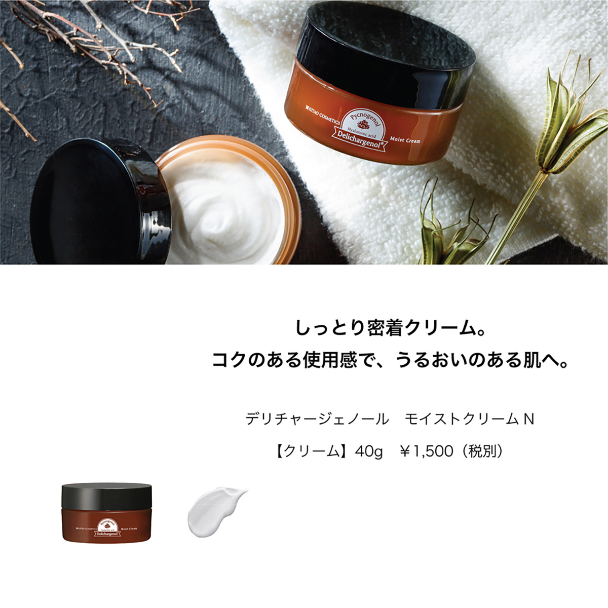 KITAO デリチャージェノール モイスト クリーム N‐毛穴 保湿
