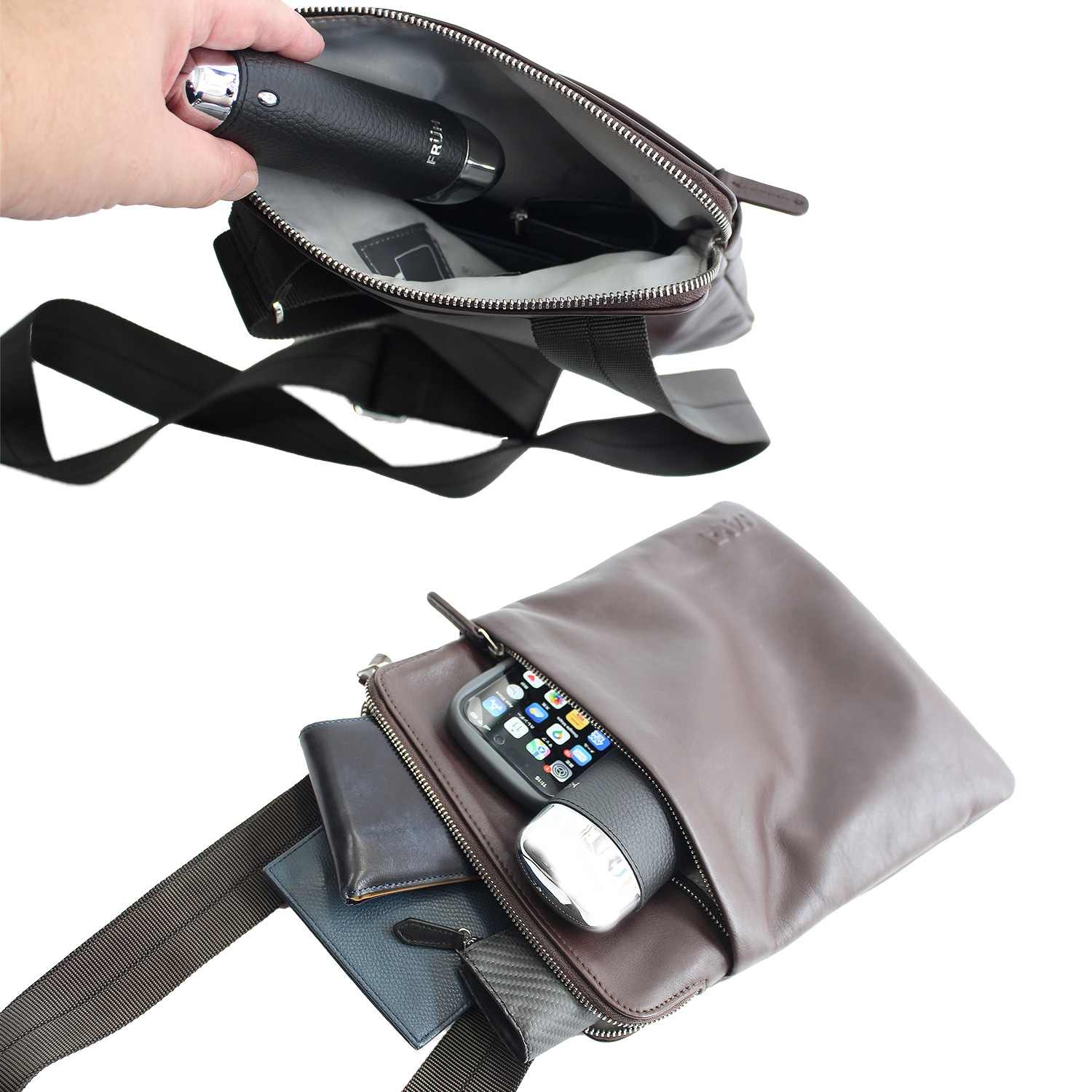 FRUH（フリュー）本革巻きグラスケース‐眼鏡ケース メガネケース GL050