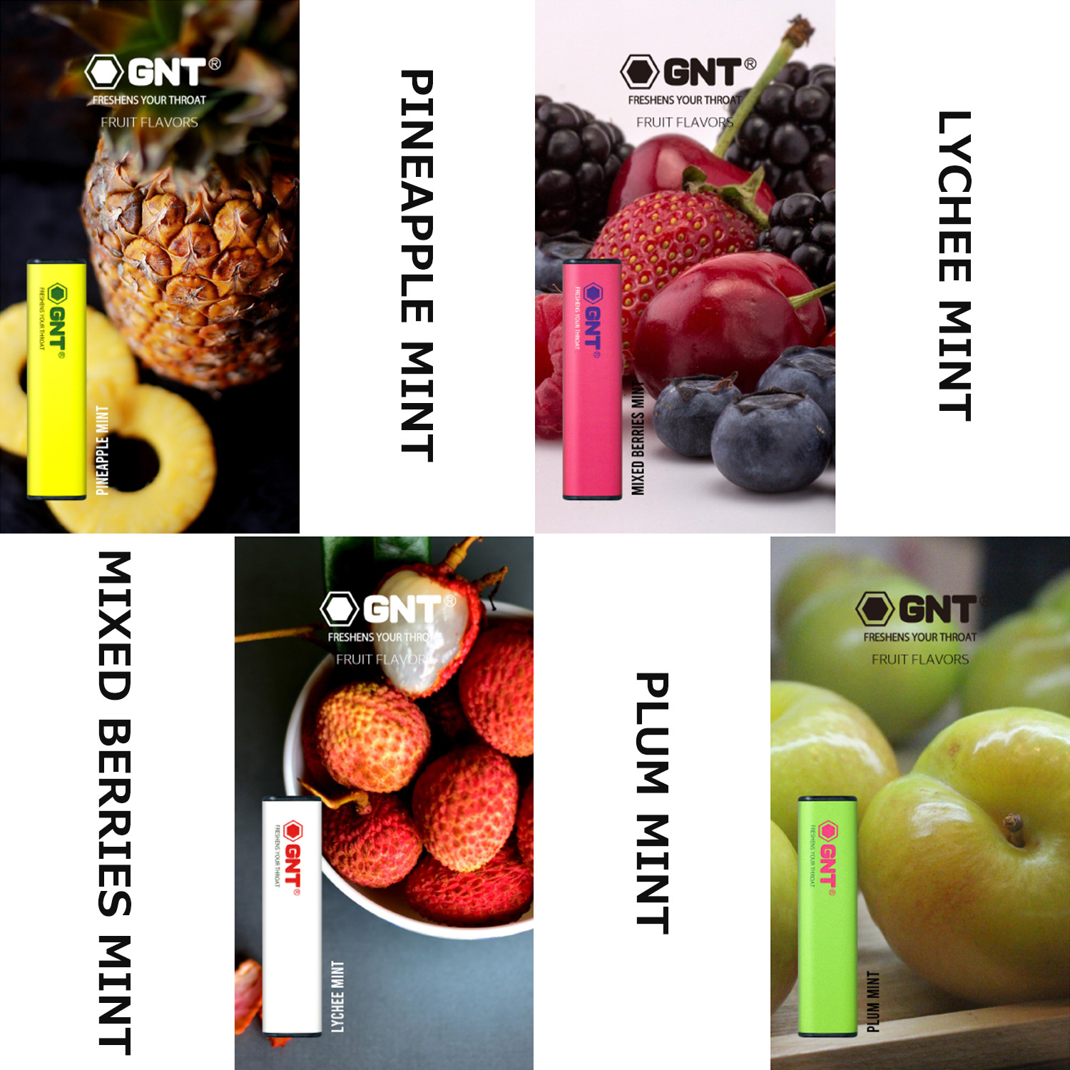 GNT 使い切り 清涼 VAPE メンソール ミント 新型VAPE ベイプ ニコチン0