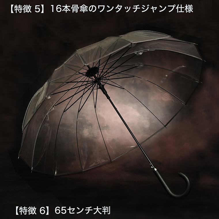 ホワイトローズ カテール16 AGENT（エージェント）‐高級 ビニール傘 16