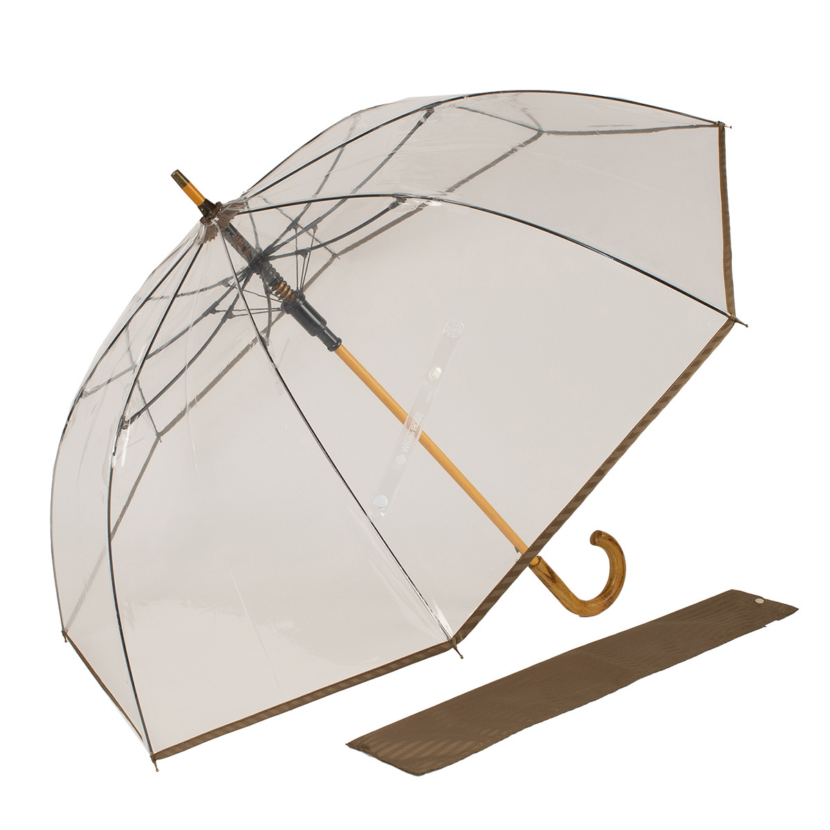カテール MI7 ビニール傘‐傘 かさ 日本製 ホワイトローズ メンズ 風 