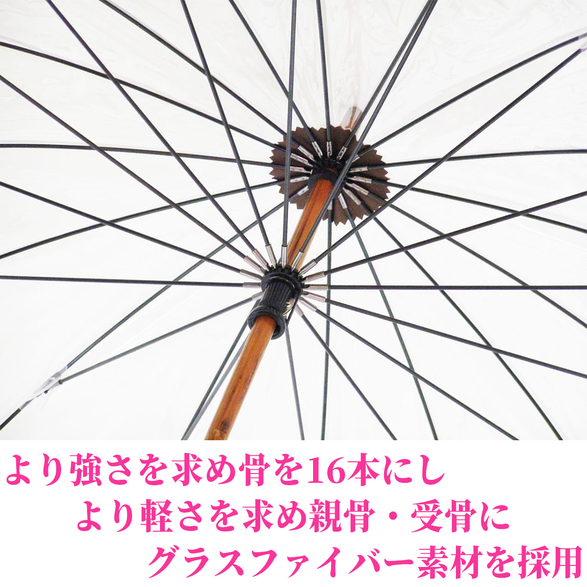 テレビで話題 かてーる カテール 16 桜 ホワイトローズ‐ビニール傘