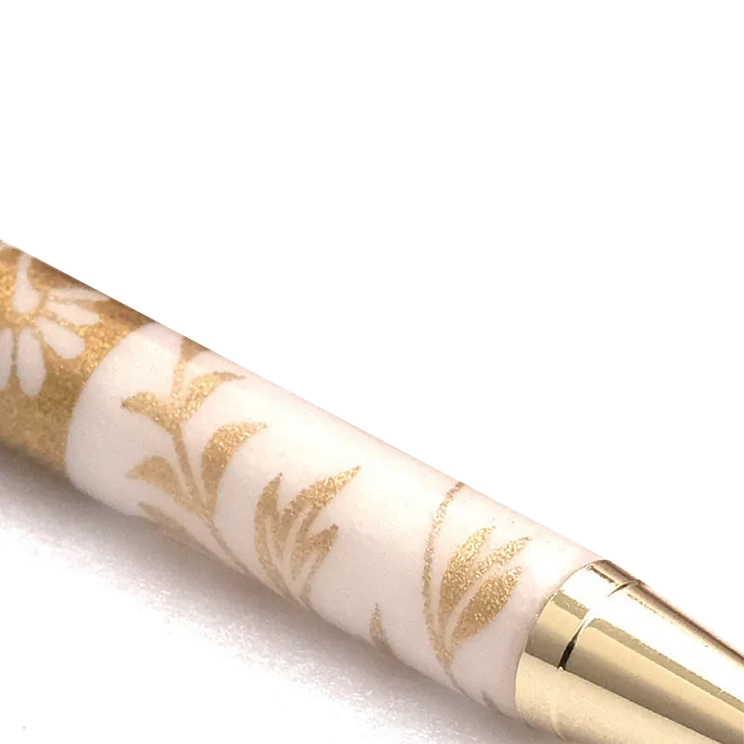メーカー直送 美濃和紙 Pen 白金箔（七草）白色 TM-1800 ‐ ボールペン